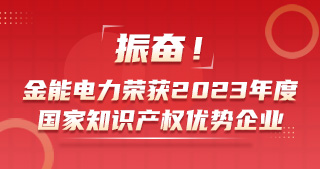 振奮！金能電力榮獲2023年度國家知識(shí)產(chǎn)權(quán)優(yōu)勢(shì)企業(yè)